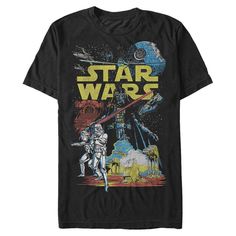 Show off your excitement for all the adventures happening in a galaxy far, far away by grabbing this Star Wars Galactic Battle T-Shirt. It features iconic Star Wars graphics that will ensure fellow fans know you're a loyal follower of the legendary franchise. May the force be with you when you rock this comfortable top. Star Wars Graphic Tees, Star Wars Quotes, Star Wars T Shirt, Star Wars Men, Star Wars Tattoo, Star Wars Tshirt, Star Wars Shirts, Star Wars Rebels, Chewbacca