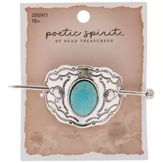 Imitation Turquoise Ponytail Hair Pin | Hobby Lobby | 2202471 Turquoise Hair Accessories, Jewelry For Hair, Southwestern Outfits, Horse Hair Jewelry, Turquoise Hair, Country Clothing, Turquoise Wedding, Diy Projects Videos, Ponytail Hair