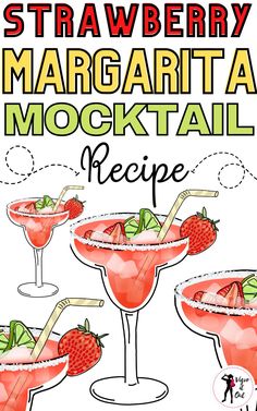 the strawberry margarita cocktail recipe is ready to be eaten