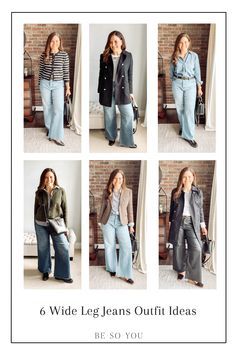 Styles With Wide Leg Jeans, Wide Leg Jeans Business Casual, Wide Leg Jean Work Outfit, Wide Leg High Waist Jeans Outfit, Wide Leg Jeans Fall Outfit, Wide Leg Jeans Outfit Street Style, Shoes To Wear With Wide Leg Jeans, What To Wear With Wide Leg Jeans, Black Wide Leg Jeans Outfit