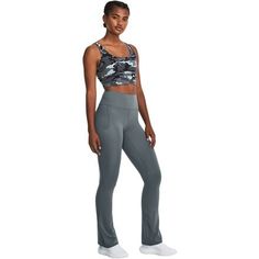 Crazy soft and insanely flattering. This performance fabric is not only lightweight, breathable, and fast drying, it's buttery smooth and sculpts your body in all the right places. You'll literally wear them everywhere. Casual Moisture-wicking Pants For Light Exercise, Gray 4-way Stretch Elastane Yoga Pants, Gray Elastane Yoga Pants With 4-way Stretch, Casual 4-way Stretch Pants For Light Exercise, Casual Stretch Under Armour Leggings, Casual Elastane Yoga Pants For Light Exercise, Casual Pants With 4-way Stretch For Light Exercise, Under Armour Fitted Sports Pants, Casual Workout Pants By Under Armour