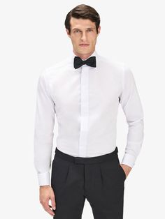 Men’s tuxedo shirts – White tuxedo shirt french cuffs.
The great celebrations in your life leave little room for compromise. Our classic white tuxedo shirt is a mix of elegance and contemporary style in perfect balance. 

Timeless details such as the evening cut away collar, hidden buttons with one visible black top button and French cuffs create a perfect black-tie shirt.
Material: 100% Cotton Classic Slim Fit Tuxedo For Semi-formal Occasions, Classic Slim Fit Tuxedo, Classic Formal Dress Shirt, Elegant Fitted Dress Shirt For Party, Classic Tailored Shirt For Formal Occasions, Elegant Tailored Dress Shirt For Formal Occasions, Elegant Slim Fit Dress Shirt For Party, Classic Fitted Dress Shirt For Party, Elegant Slim Fit Party Dress Shirt