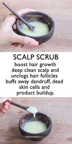 Boost Hair Growth With this Scalp Scrub Diy Hair Growth, Hair Growth Tonic, Growing Hair, Makeup Tip, Scalp Scrub, Boost Hair Growth, Baking Soda Shampoo, Grow Hair Faster, For Hair Growth