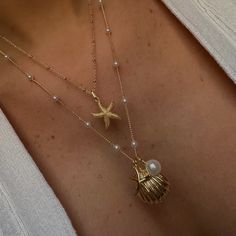 Starfish Necklace– EVRYJEWELS Evry Jewels, Surf Jewelry, Cruel Summer, Bracelets Design, Starfish Necklace, Gold Bangles Design, Gold Jewelry Necklace, Classy Jewelry, Girl Jewelry