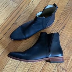 Bought These And Never Wore Them One Time! I Am Just Not Cool Enough For Ankle Boots, No Matter How Hard I Try. So Cute And In Beautiful Condition! Nisolo Everyday Ankle Boot, Nisolo Chelsea Boot, Nisolo Mens Boots, Nisolo Shoes, Leather Chelsea Boots, Chelsea Boots, Bootie Boots, Chelsea, Black And Brown