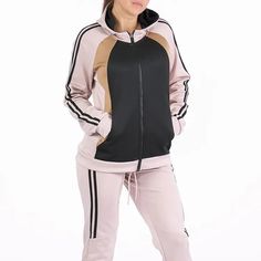 Women's tracksuit set Women's sports Sweatsuit set is made of 5% spandex, and 95% polyester, soft and comfortable, perfect for spring, fall The zip-up hooded sweatshirt features a high quantity zipper that works well and is easy to wear and take off 2 front half-kangaroo pockets, are convenient for carrying things, like a phone, wallet, keys, and watch. drawstring tie provides additional adjustability. ribbed cuff Sweatpant features an elasticated waistband to provide a comfortable fit. 2 front Women's Tracksuit, Sweatsuit Set, Women's Sports, Tracksuit Set, Tracksuit Women, Phone Wallet, Limited Stock, Working Out, Zip Up