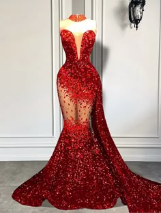 Wholesale Mermaid / Trumpet Evening Gown Sparkle & Shine Dress Carnival Formal Court Train Sleeveless Strapless African American Sequined with Beading Sequin Shine Dress, Baju Kahwin, Classy Prom, Gorgeous Prom Dresses, Senior Prom Dresses, Classy Prom Dresses, Prom Dress Ideas, Stunning Prom Dresses, Prom Inspo