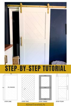 the step by step guide to build a barn door