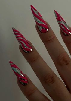 Nails 2024 Autumn Trends, Crazy Nail Designs Creative, Stiletto Nails Summer, Fall Nail Art Ideas, Stiletto Nail Art, Fall Nail Art Designs, Nail Art Trends, Colorful Nails, Fall Nail Art