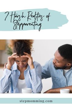 a man and woman sitting at a table with the words 7 hash patterns of self - rep