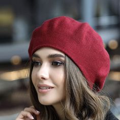 "White cute slouchy beret women with lining hat from alpaca and angora blend yarn Hand knitted wool beret femme Angora classic french beret A warm knitted beret with microfleece inner lining will become a real decoration for women in the winter. Volumetric model with beads will add charm to your everyday look and emphasize elegance. High density knit. Beret takes a good shape, does not sag. Season: Fall / Winter Inner Lining - microfleece hat Composition: angora wool, elastane One size: from 7 t Sag Season, Dark Academia Accessories, Beret Women, French Beret Hat, Easy Crochet Hat, Knit Beret, Knitted Beret, French Beret, Wool Beret