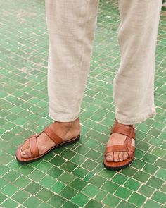 Step into comfort and style with our handmade leather sandals for men, expertly crafted by Moroccan artisans. Made from 100% genuine leather, these sandals are designed for durability and everyday wear. The slip-on design makes them easy to wear, perfect for casual summer days or as comfortable travel shoes. Key Features: Handcrafted in Morocco using traditional techniques 100% genuine leather upper and sole Slip-on style for convenience Available in multiple sizes 40 to 45 europian size  Perfect for summer, casual outings, and travel Ideal gift for birthdays, Father's Day, or special occasions Care Instructions: To ensure longevity, keep the sandals dry and use a leather conditioner periodically to maintain the leather's quality. Support Local Artisans: These sandals are made in collabora Comfortable Travel Shoes, Leather Sandals For Men, Handmade Leather Sandals, Mens Shoes Sandals, Mens Footwear, Sandals For Men, Leather Sandals Handmade, Mens Leather Sandals, Sandals Casual