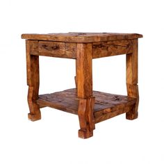 Old Fashioned Collection End Table Barrel End Table, Rustic End Table, Lodge Furniture, Pine Bedroom, Ranch Furniture, Cowhide Furniture, Rustic Tables, Rustic End Tables, Acacia Wood Table