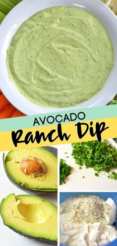 avocado ranch dip is an easy and delicious appetizer that's ready in less than 30 minutes