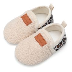 PRICES MAY VARY. Upper: Soft sherpa upper with high stretchability keep kid's feet warm and comfort all the winter. Outsole: The rubber outsole of the girls' and boys' slippers is designed with traction in non-slip texture on outsoles allow kids to run around without the worry of slipping. Insole: Soft velvet-wrapped insole and lining offer kid a 360-degree comfort and warm fit. Slip-on design: Slip-on closure with stretchable collar allows Mom and Dad for quick and easy on and off and prevent f Boys Slippers, Christmas Slippers, Toddler Slippers, Toddler Wearing, Cute Slippers, Soft Slippers, Toddler Sneakers, Kids Slippers, Fashion Slippers