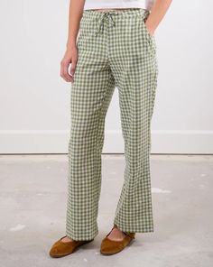 Perfect Pants – sønderhaus Green Gingham, Favorite Daughter, Scarf Men, Mens Skin Care, Trousers Women, Drawstring Waist, Denim Dress