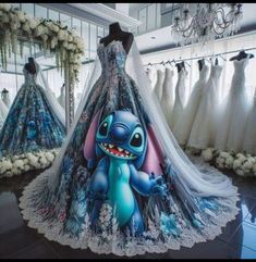 Hoco Dresses Ideas, Hoco Dresses 2023, Stitch Merchandise, Lilo And Stitch Characters, Stitch Things, Lilo And Stitch Merchandise, ليلو وستيتش, Stitch Drawings