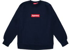 Supreme Box Logo Crewneck Sweatshirt F/W 15 Supreme Box Logo, Crewneck Vintage, Long Sleeve Outfits, Outfit Grid, Box Logo, Hot Sneakers, Jordan Retro, Logo Tees, Adidas Yeezy