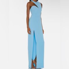 Size: Xs Amanda Uprichard X Revolve Gilda Gown In Pacific Blue Dress Luxury Blue Maxi Dress For Gala, Luxury Blue Maxi Dress For Galas, Luxury Blue Floor-length Maxi Dress, Luxury Fitted Blue Gown, Luxury Blue Maxi Dress For Evening, Luxury Blue Maxi Gown, Fitted Light Blue Evening Gown, Luxury Sleeveless Blue Evening Dress, Luxury Blue Formal Maxi Dress