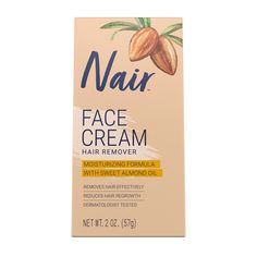 Face it, you’re gorgeous. Peach fuzz or not. But if you want to get rid of facial hair, Nair™ Face Cream is the way to do it. A moisturizing formula with sweet almond oil removes facial hair below the skin’s surface. Plus it gently exfoliates, leaving skin smooth and radiant. It’s fast, easy and pain-free. Perfect for upper lip, chin and cheeks. All skin types. Fine to coarse hair. Apply Nair™ and wipe the hair away. Nair™ hair remover helps your hair take longer to grow back when compared to sh Nair Hair Removal, Best Hair Removal Cream, Natural Hair Removal Remedies, Facial Hair Removal Cream, Upper Lip Hair, Healthy Hacks, Face Hair Removal, Best Hair Removal Products, Depilatory Cream