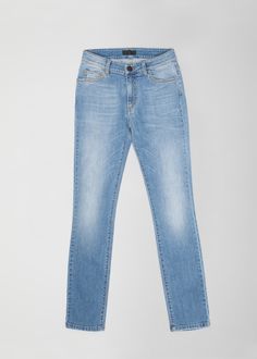 The Emily jeans are incredibly flattering, with a mid-rise waist and sculpting skinny legs. It fits true to size High-rise, intended for a skinny fit Button and zip fastening at the front Handcrafted in Italy Denim T Shirt, Suit Shirts, Knitwear Tops, Jacket Sale, Pocket Square, Denim Pants, Black Denim, Outerwear Jackets, Shirt Jacket