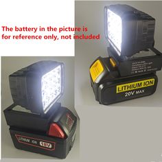 the battery in the picture is for reference only, not included by the light source