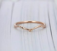 Vintage Rose Gold Wedding Band Simple Unique Leaf Dainty Curved Art Deco Ring N8 | eBay Aka Jewelry, Wedding Band Simple, Gold Wedding Band Women, Morganite Engagement Ring Rose Gold, Gold Wedding Bands Women, Delicate Engagement Ring, Pink Morganite Engagement Ring, Rose Gold Wedding Band, Wedding Band Women