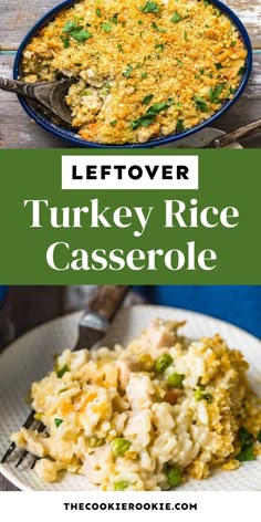 leftover turkey rice casserole is an easy and delicious side dish