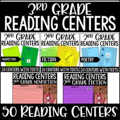 the 3rd grade reading centers poster