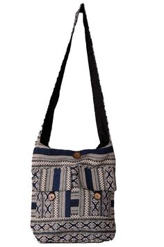 "Our Sunshine Joy Jacquard Hobo Bags are perfect for the person on the go. Great for trips to the beach, camping, festivals, picnics, a night out, and more. These high-quality bags feature a sturdy double interlocking \"lockable\" zipper top, two outside pockets with looped closures, and a secure, zippered pocket on the inside of the bag.  This bag measures approximately 13.5 x 14 x 5.75 inches (H x L x W) with a 22\" fixed strap." Hobo Bags, Beach Camping, Zipper Top, Hippie Style, Blue Bags, Zip Top, Hobo Bag, Purses And Handbags, Zipper Pocket