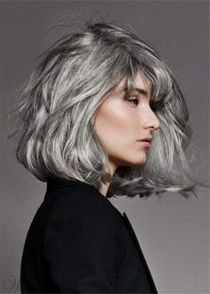 Grey Hair Wig, Cheap Human Hair Wigs, Granny Hair, Salt And Pepper Hair, Going Grey, Hair Silver, Long Human Hair Wigs, Natural Highlights, Hair White