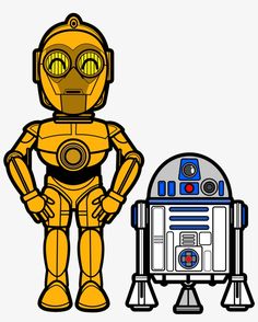 an image of a robot and r2d2