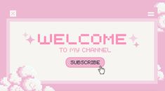 welcome to my channel on the pink background