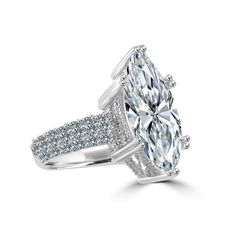 5CT Marquise Zirconite Cubic Zirconia Sterling silver Solitaire Ring 600R12827 | Yaacov Hassidim Marquise Cubic Zirconia Diamond Ring In White Gold, White Gold Cubic Zirconia Marquise Diamond Ring, Classic Marquise Cubic Zirconia Ring, Dazzling Marquise Diamond Cut Cluster Ring, Marquise Diamond White Diamond Ring With Center Stone, Dazzling Marquise Diamond Ring With Center Stone, Cubic Zirconia Marquise Cut Diamond Ring With Halo Setting, Marquise Cubic Zirconia Diamond Ring With Brilliant Cut, Silver Marquise Cluster Ring