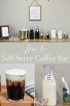 how to make a self serve coffee bar