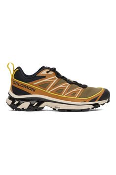 Brown & Khaki XT-6 Expanse Sneakers by Salomon on Sale Salomon X Mission 3, Salomon Acs Pro Advanced, Salomon Hiking Boots, Salomon Speedcross 3, Salomon Xt-quest 2, Leather Trims, Perfect Clothing, Outfit Accessories, Sneakers