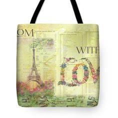 From Paris With Love, Paris Souvenirs, Paris Love, Colorful Bags, The Tote Bag, French Inspired, Painting Projects, How To Be Outgoing, Fine Art America