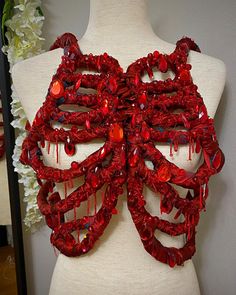 Opuim Outfit, Gore Fashion, Studded Leather Armor, Corset Ideas, Heart Corset, Demolition Lovers, Vampire Style, Pride 2024, Solar Punk