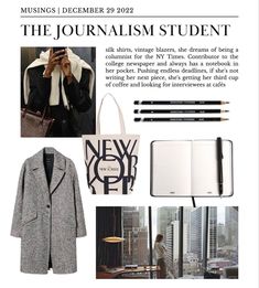 Journalism Student Aesthetic, Journalist Aesthetic Outfit, Female Journalist Aesthetic, Journalist Outfit, Jobs Aesthetic, Journalism Job, College Newspaper, Journalism Major