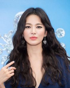 Korean Girls Names, Song Hye Kyo Style, Long Dark Hair, Korean Celebrities