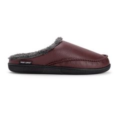 Relax like a pro in MUK LUKS® Men's Faux Leather Clog Slippers. Featuring a cozy foam insole, durable indoor/outdoor sole and stylish faux leather look, these slippers let you relax in comfort and style. 
 
Wipe with damp cloth, Dry Flat, Do not Bleach. Imported. 
 
-Indoor/Outdoor TPR Sole 
-100% Polyester Faux Fur Insole 
-100% Polyurethane Upper 
-100% Polyester Faux Fur Lining 
-Multiple Color Options 
-US Men's Whole Sizes S (8-9), M (10-11), L (12-13) Mens Clogs, Summer Sock, Leather Clog, Clog Slippers, Suede Slippers, Summer Slippers, Kids Slippers, Leather Clogs, Slipper Socks