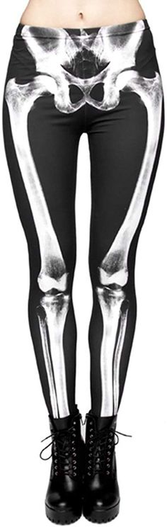 PRICES MAY VARY. ♥♥Made with 95% polyester, 5% Spandex ♥♥ These skeleton leggings are super soft with a comfortable fit. Allows for maximum comfort and wearability, they conform with your every move to give you the freedom of movement no matter what you’re doing. ♥♥Skeleton tights are the perfect bottoms for your Skeleton halloween costume or to be festive in your workout or yoga class. ♥♥ Regular Size Fits XS to M; Stretch material well fits UK 6-14. Length: 37inch (94cm); Waist: 22.8-35.5inch Skeleton Tights, Skull Halloween Costume, Skull Tights, Pumpkin Leggings, Skeleton Leggings, Quick Costumes, Funny Running, Skeleton Halloween Costume, Pumpkin Skull