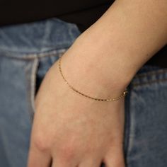 Thick Raso Chain Bracelet, Gold Chain Bracelet, 14K Solid Gold Bracelet, Simple Chain Bracelet, Laye Dainty 14k Gold Jubilee Chain Bracelet, Dainty Yellow Gold Link Bracelets, 14k Gold Link Bracelet With Delicate Chain, Minimalist Yellow Gold Bracelet With Figaro Chain, Minimalist Yellow Gold Figaro Chain Bracelet, Dainty 14k Gold Bracelet With Figaro Chain, Dainty Curb Chain Bracelets For Formal Occasions, Dainty Curb Chain Bracelet For Formal Occasions, Dainty Curb Chain Bracelet For Formal Events