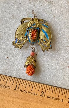 Circa 1800s Beautiful Antique Chinese Kingfisher Butterfly Moth Coral Antique Necklace Pendant See necklace next to ruler for scale, Coral is onboth sides of the pendant Beautiful, shows age, most enamel has worn off Antique Necklaces With Large Flower Pendant, Ceremonial Enamel Pendant Jewelry, Antique Enamel Pendant Jewelry, Vintage Enamel Flower Pendant Jewelry, Victorian Enamel Medallion Necklaces, Handmade Antique Enamel Necklaces, Vintage Enamel Necklace With Large Pendant, Antique Enamel Locket Necklace, Enamel Pendant Necklaces With Vintage Charm