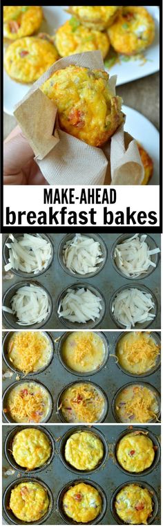 some muffins are being cooked in the oven and then baked into cupcake tins