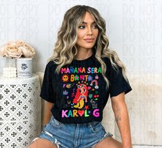 Karol G Bichota Shirts, Karol G Concert Outfits Plus Size, Mañana Sera Bonito Outfit Concert, Mañana Sera Bonito Outfit, Karol G Outfits Concert Ideas 2023, Bichota Outfit, Karol G Concert Outfits, Karol G Shirt, Karol G Concert