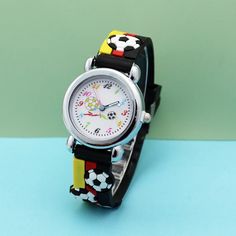 Cute 3D Football Cartoon Kids Watch Creative Soccer Students Children's Quartz Watch Soft Silicone Football Cartoon, Girls Watch, Girls Football, Kids Watch, Watch Cartoons, Watch Gift, Watch Football, Girls Watches, Kids Watches