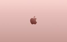 an apple logo is shown on the side of a pink background