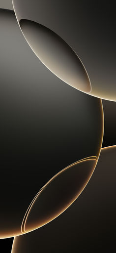 an abstract black and gold background with curved circles in the center, as well as lines on the bottom