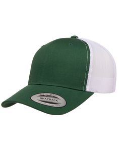 Retro Trucker Multicam® Snapback - EVERGREEN/ WHITE - ADJUSTABLE | Yupoong MC Retro Trucker Multicam Snapback Cap in Evergreen/White Size Adjustable | Cotton/Nylon Blend Sport Hat, Snapback Cap, Hat Making, Trucker Cap, Heat Transfer, Everyday Fashion, Award Winning, Trucker Hat, Accessories Hats